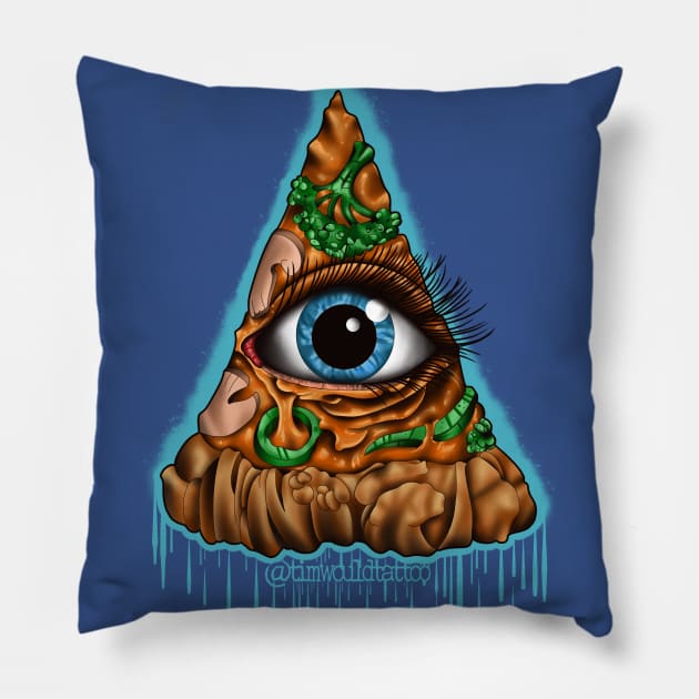 In Crust We Trust l Pillow by Timwould