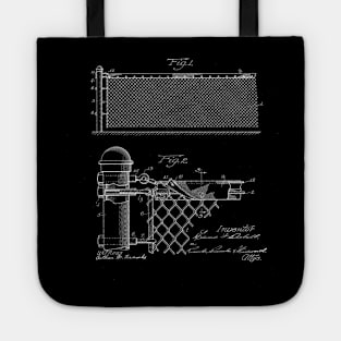 Tennis Net Vintage Patent Drawing Tote