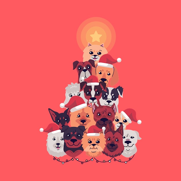 Dogs Christmas tree by otaku_sensei6