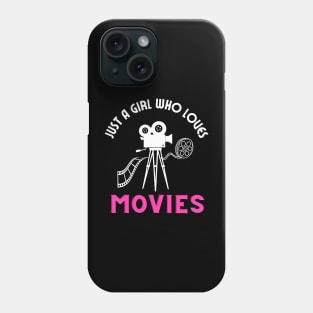 Just a girl who loves movies Phone Case