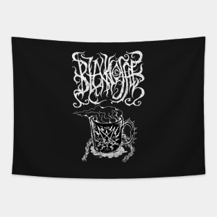 Black Metal Coffee Tapestry