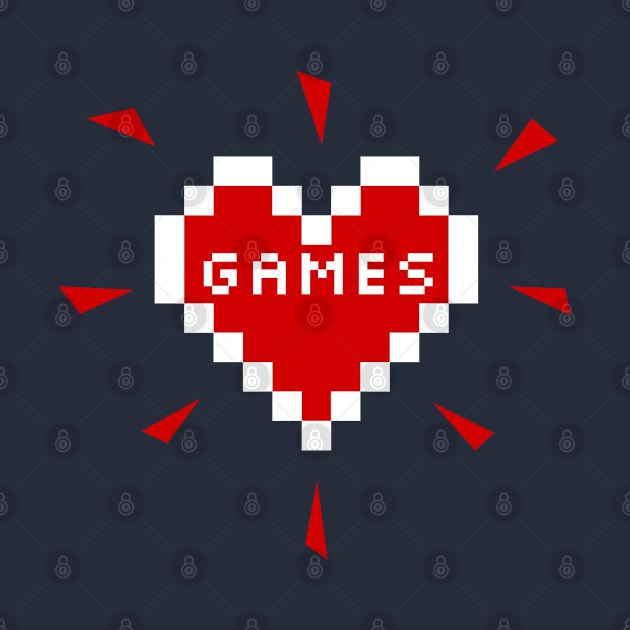 Games Heart - Gamer Merch for Girls by Sonyi