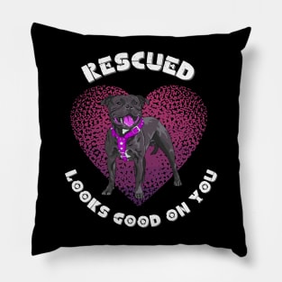 Rescued Looks Good On You Pillow