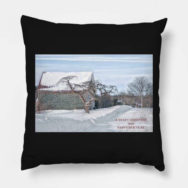 Winter Is Our Guest Christmas Card Pillow by BeanME