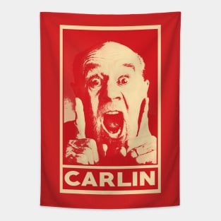 George Carlin Pop Art Style Tapestry