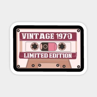 vintage 1970 birthday celebration gift Magnet