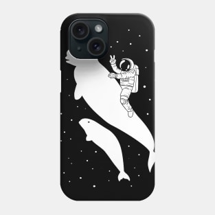 Beluga astronaut Phone Case