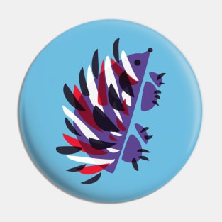 Cute Purple Hedgehog Pin