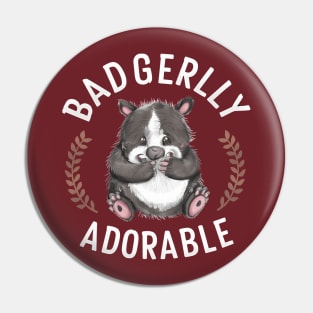 Cute Badger Pin