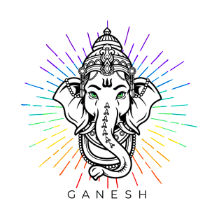 Ganesh Chaturthi Ganesha Goddess Colorful T-Shirt