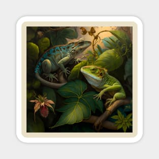 Lizard Garden Magnet