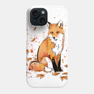 Fox in the Snow Phone Case