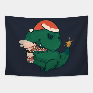 Christmas Tree Rex Tapestry