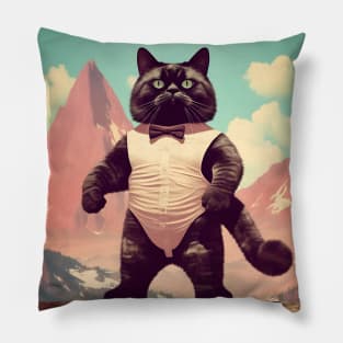 Feline Flex: The Beefcake Kitty Brigade -Rudy Pillow