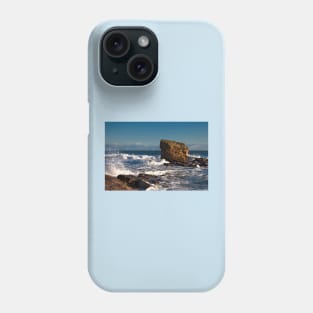 Rough Sea at Charlies Garden, Seaton Sluice Phone Case