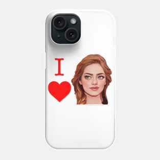 I love Emma Stone Phone Case