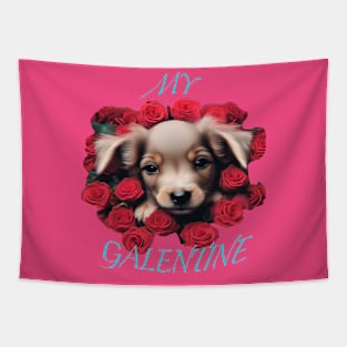 My galentine super cute puppy Tapestry