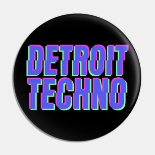 Detroit Techno Pin