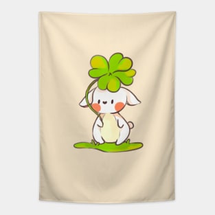 Bunny With Clover Tapestry