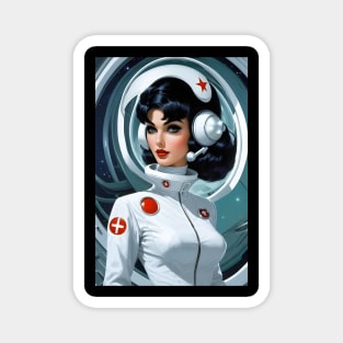 Beautiful Space age Nurse Magnet