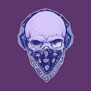 Skull With Headphones T-Shirt