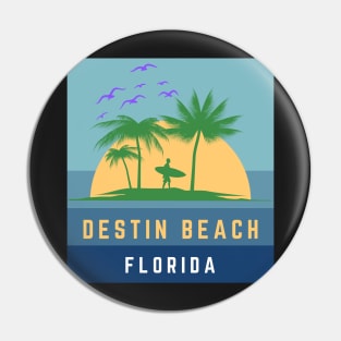 Destin Beach Florida Sunset Pin