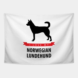 I Love My Norwegian Lundehund Tapestry