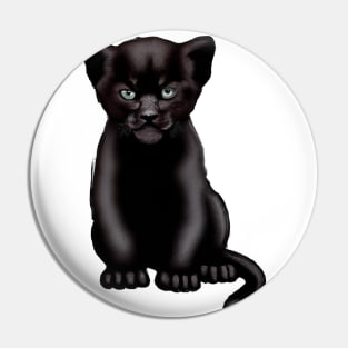 Cute Black Panther Drawing Pin