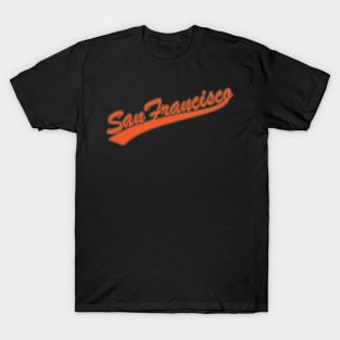 San Francisco Giants - Sf Logo Soft Orange T-Shirt Bu142699 in