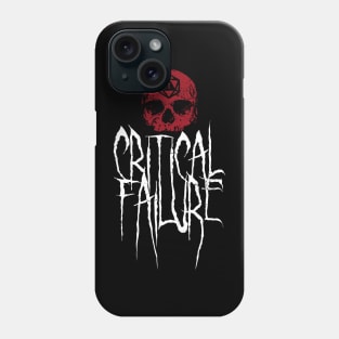 Critical Failure D20 Skull Phone Case