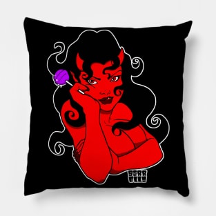 Lollipop Demon Girl Pillow