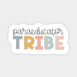 Paraeducator Tribe Muted Pastels Magnet