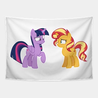 Pony Twilight and Sunset 1 alternate Tapestry