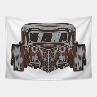 Rusted Hot Rod Tapestry