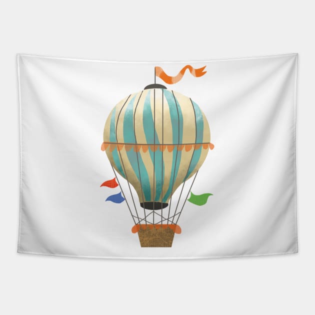 Hot air balloon Tapestry by tfinn