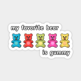 Gummy bear. Jelly bear Magnet