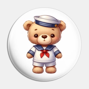 Cute Sailor Bear Kawaii Pin