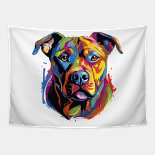 Pitbull Art 5 Tapestry