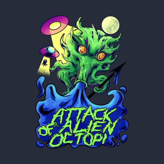 Attack of alien octopi by Thai_Lu