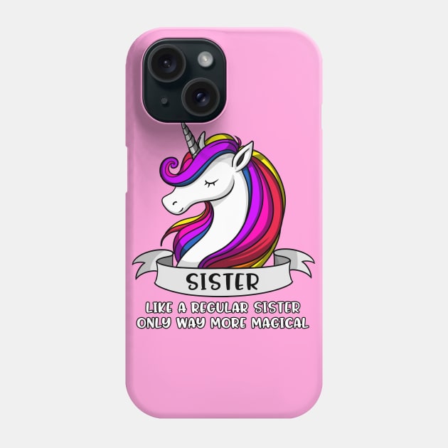 Unicorn Sister Phone Case by underheaven