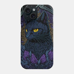 Gothic Black Cat Phone Case