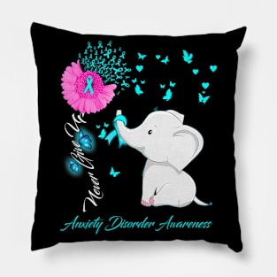 Elephant Anxiety Disorder Awareness Pillow