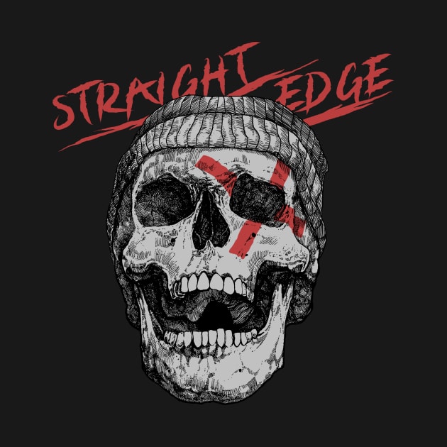 Skull straight edge by akawork280