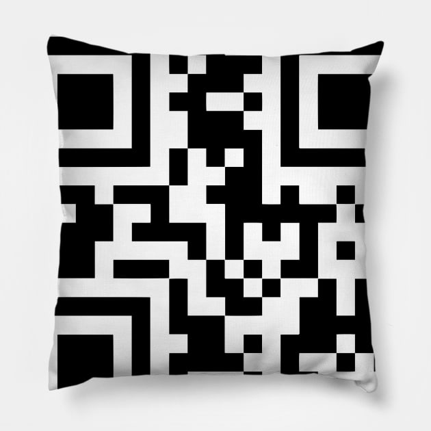 Qr Code Art Pillow by NICHE&NICHE