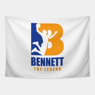 Bennett Custom Player Basketball Your Name The Legend Tapestry