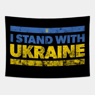 I STAND WITH UKRAINE (Stressed Version) Tapestry