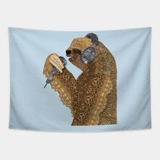 Singing Sloth Tapestry