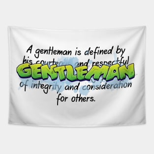 Gentleman Graffiti Art Design Tapestry