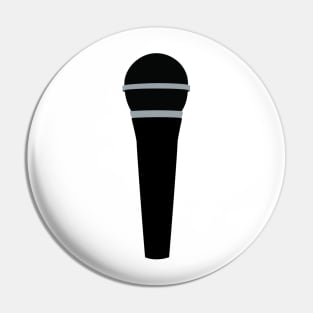 Black Microphone Pin