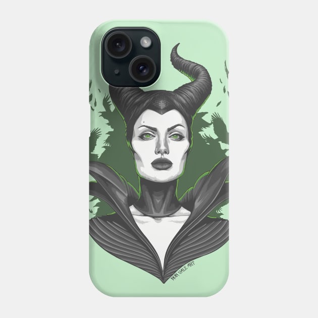 Maleficent Phone Case by Tinebra